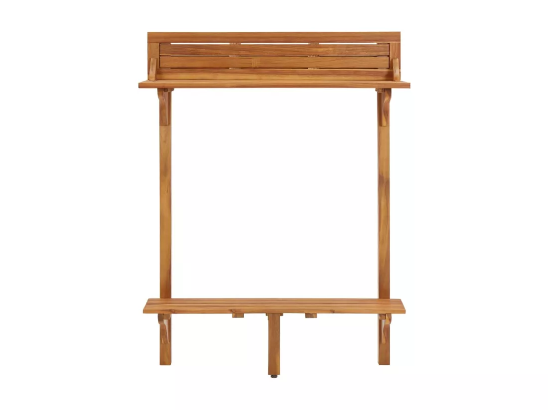 Table de bar de balcon 90x37x122,5 cm Bois d'acacia massif