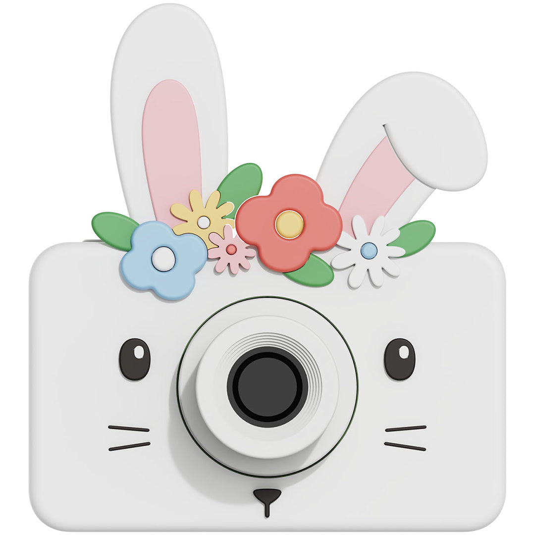 the zoofamily kindercamera zoo friends - konijn met bloemen