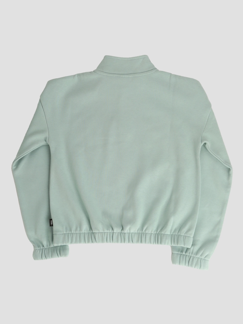 Vans Half Zip Mock Kids Sweater gray mist