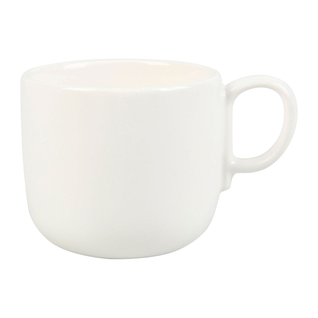 Tasse à café porcelaine CYRILLIQUE blanc 12cl - LETHU