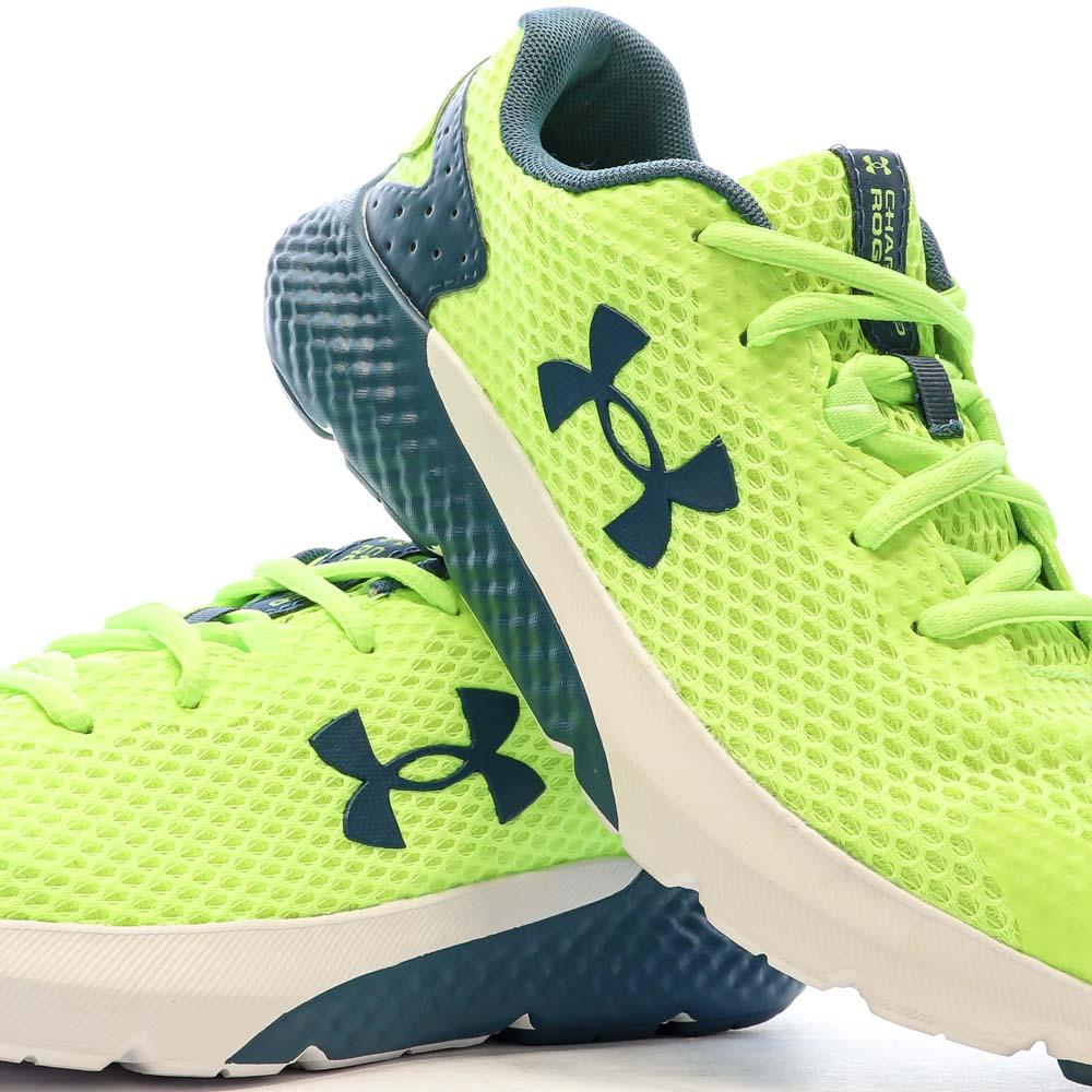 Under Armour Chaussures de Running Jaune Fluo Femme Under Armour Charged Rogue 3