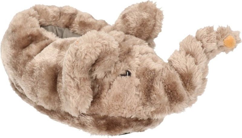 Dieren - Olifant - Pantoffels - Grijs - Pluche