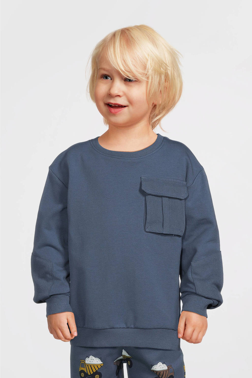 NAME IT sweater grijsblauw