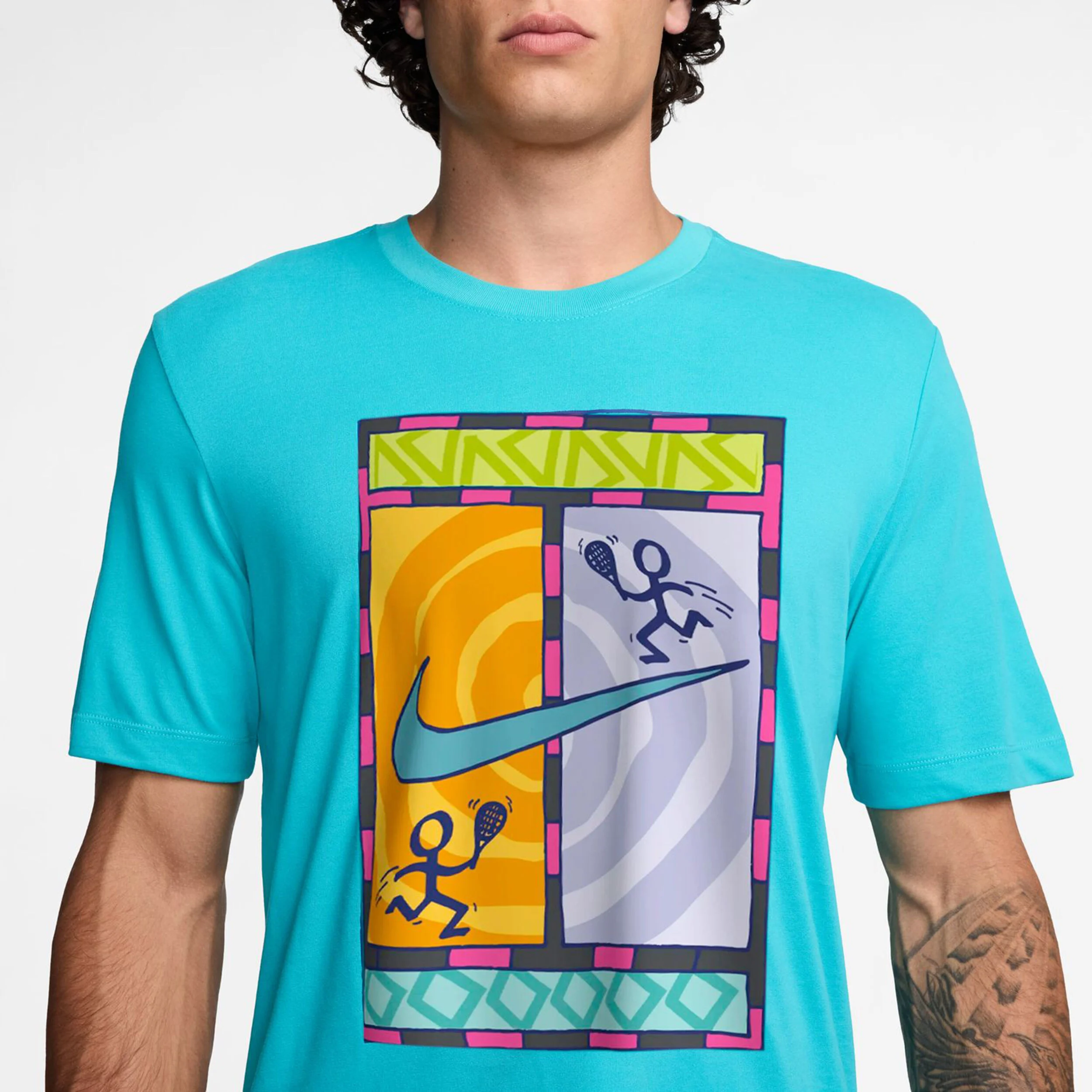 Nike Court Dri-FIT Court T-shirt Hommes - Turquoise