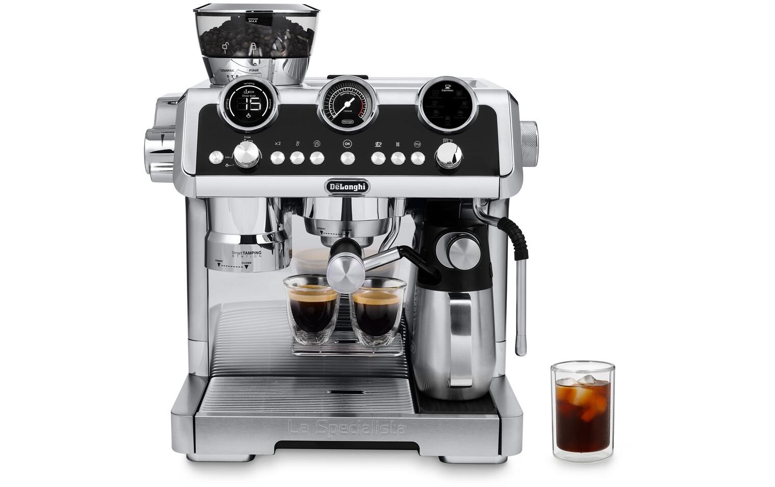 Siebträgermaschine La Specialista Maestro EC9865.M Silber<br>Espressomaschine mit Siebträger und integriertem Mahlwerk