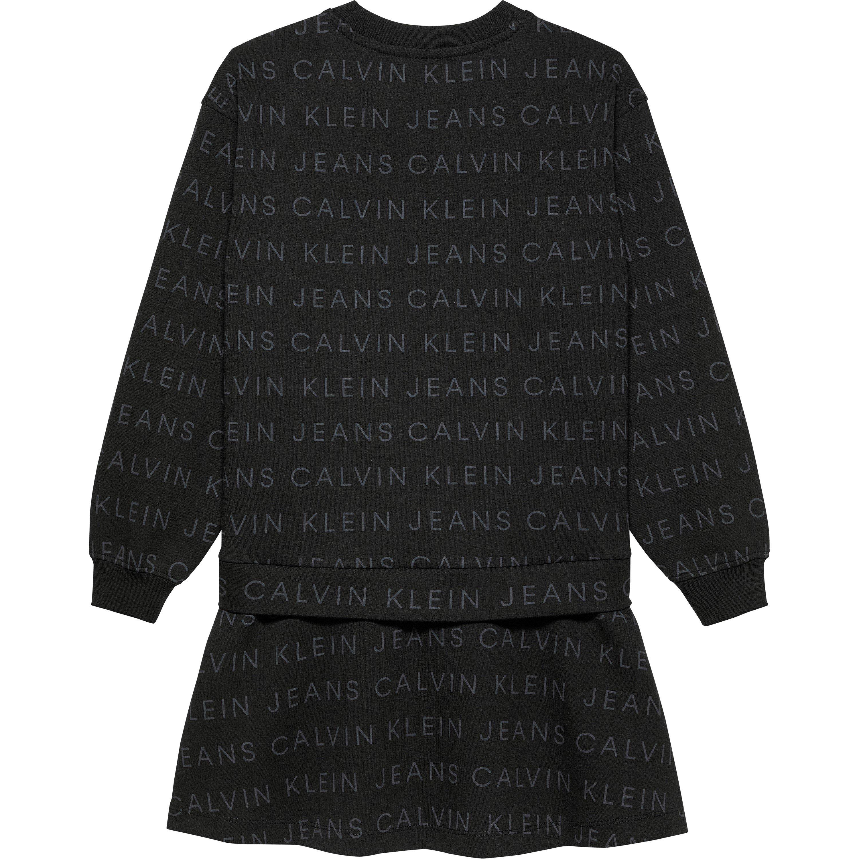 Calvin Klein Jeans All Over Print Logo Dress Junior