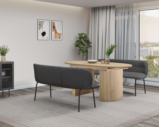 Home affaire Esstisch »Gartempe« ausziehbar 160-210 cm, Synchronauszug, inkl Einlegeplatte, Breite 90cm