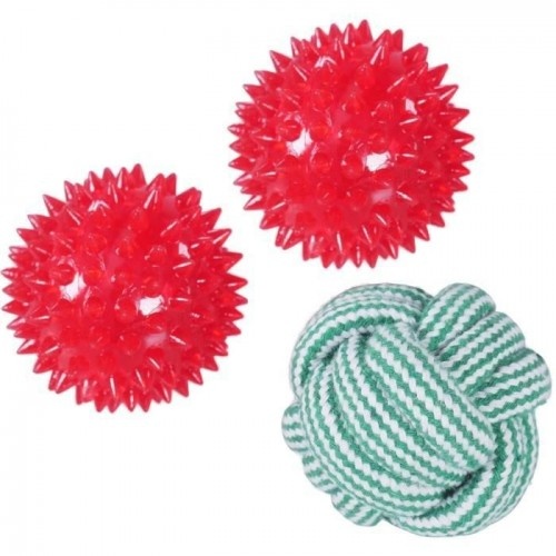 Bolas de madeira de jacarandá para cães, bolas vermelhas para cães