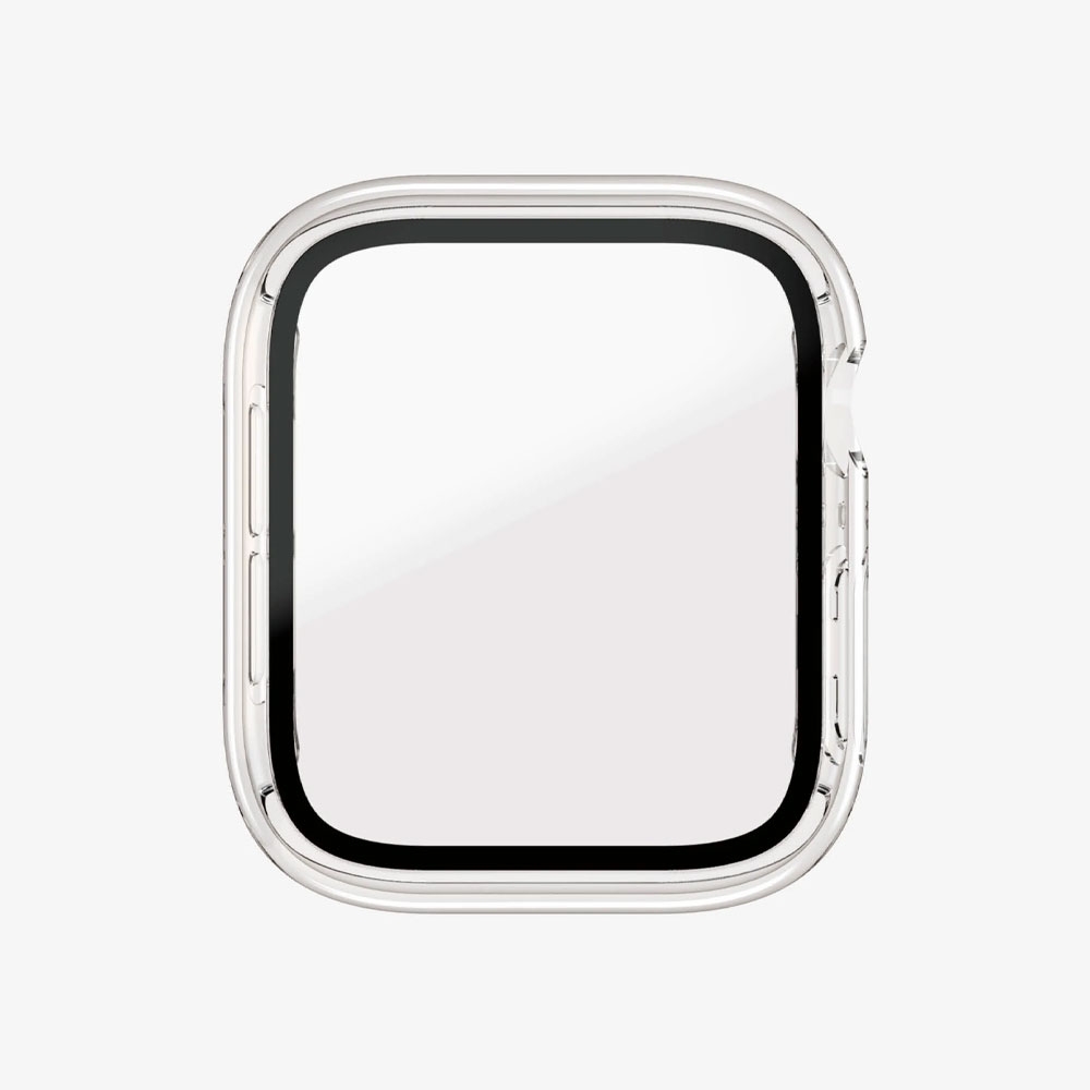 Apple Watch (44mm) Antibakterieller Hardcase Bumper   Display Schutzfolie (3643) - Transparent