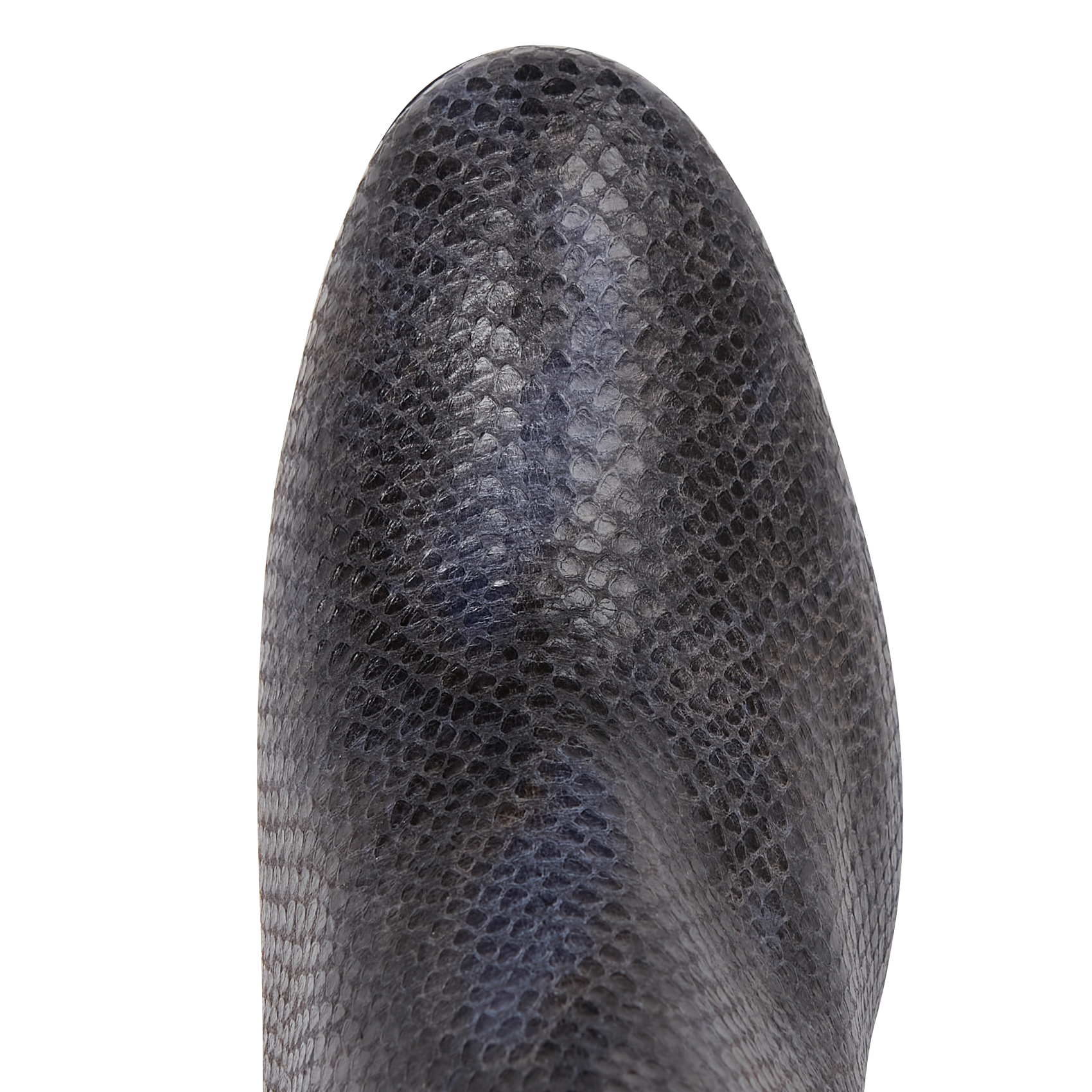 RIPPON PYTHON - Bottine à talon en cuir | Bleu