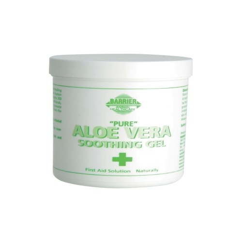 Gel calmante de aloe vera para animais de estimação.