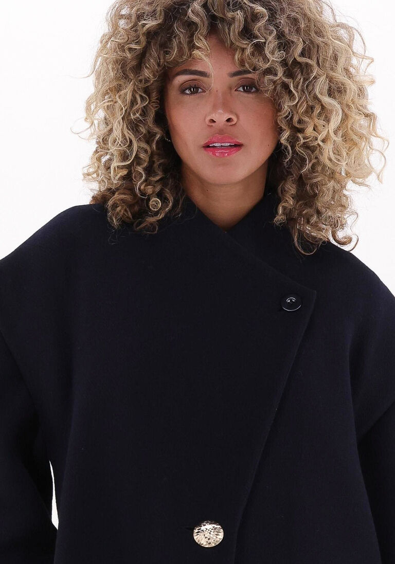 CHPTR-S donkerblauwe chptr-s mantel valery coat