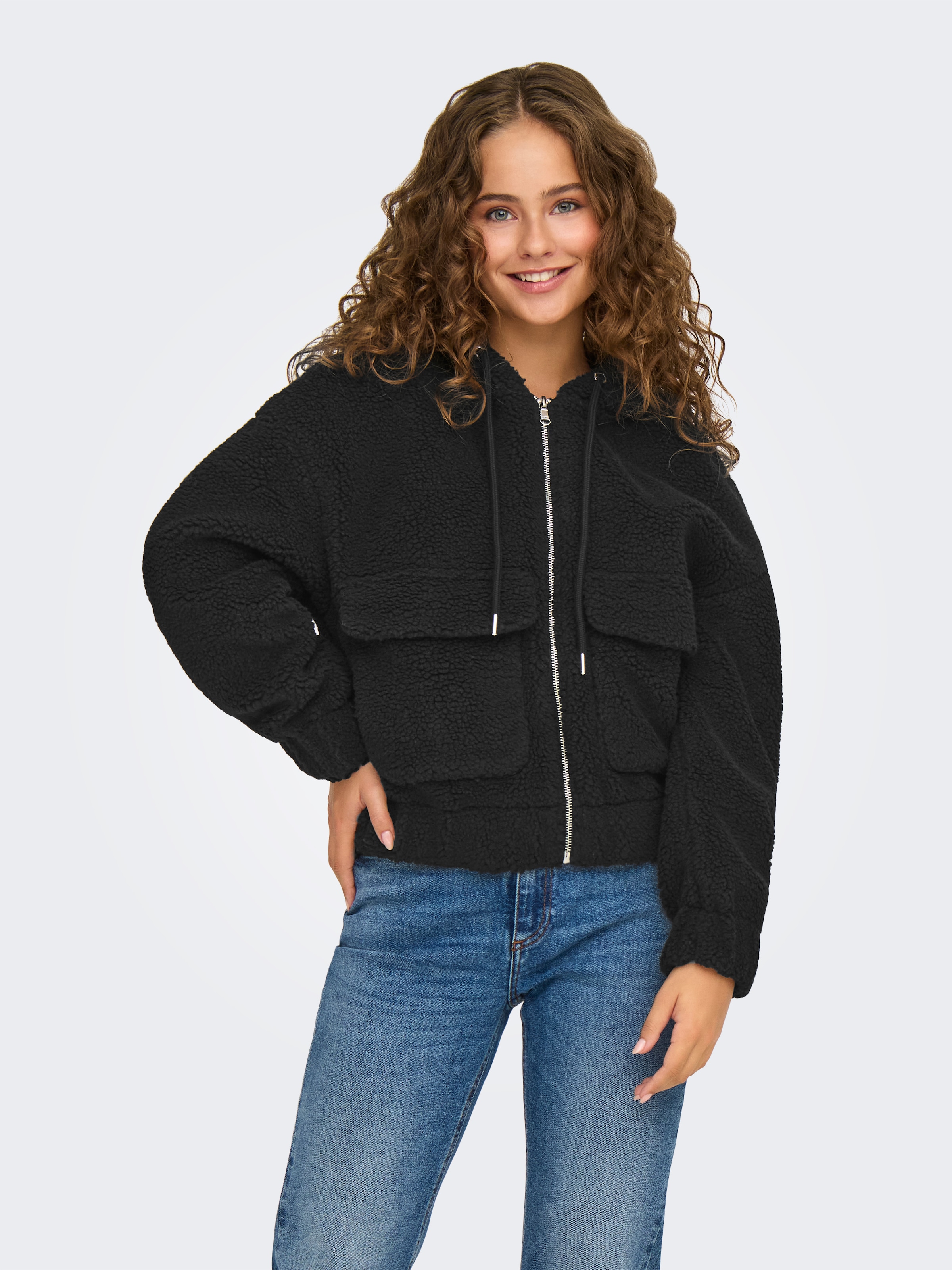 ONLY Kapuzenplüschjacke »ONLTANJA TEDDY HOOD JACKET OTW NOOS« mit Kapuze
