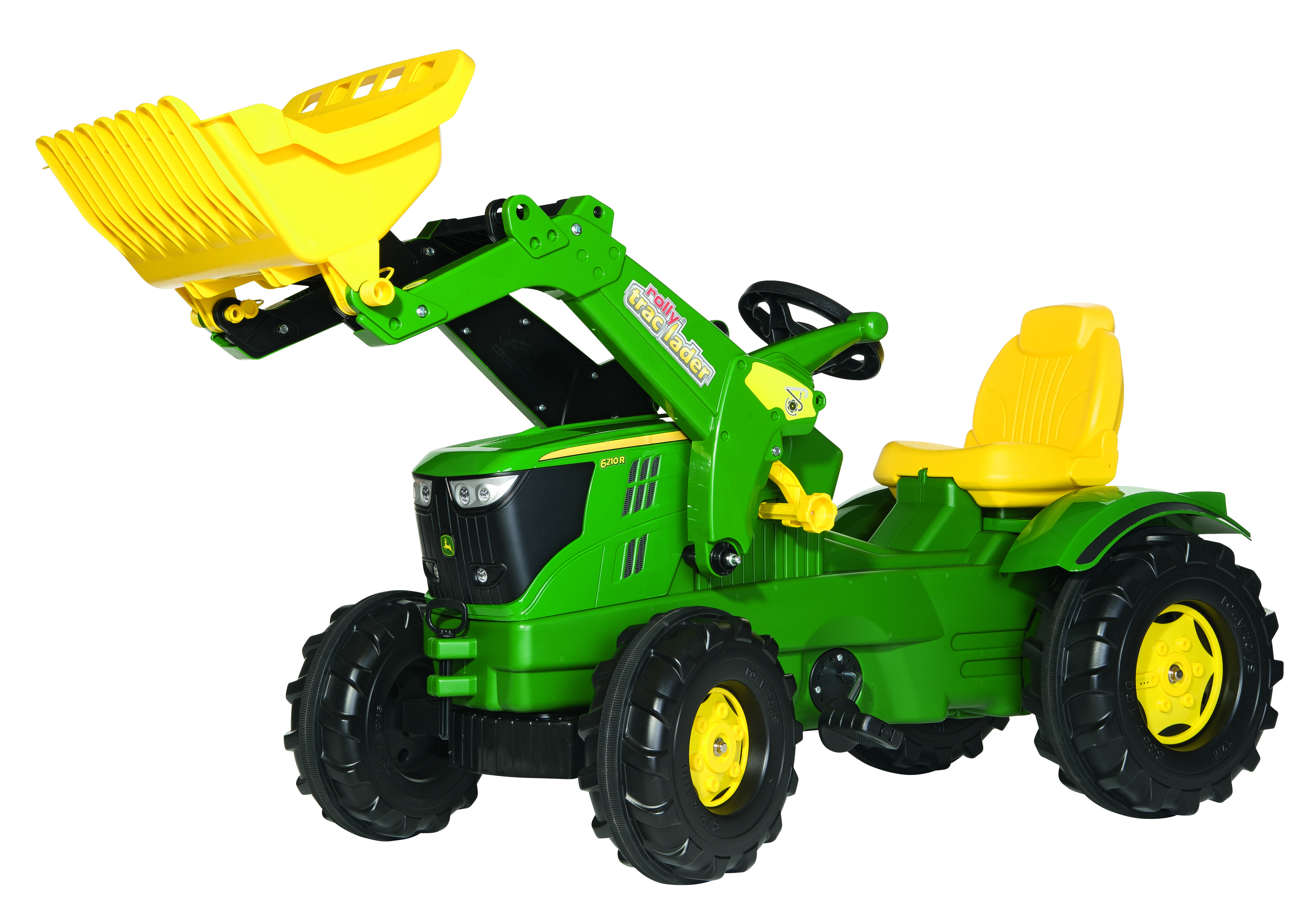 Rolly toys Farmtrac John Deere 6210R, rollyTrac voorlader - Tractoren