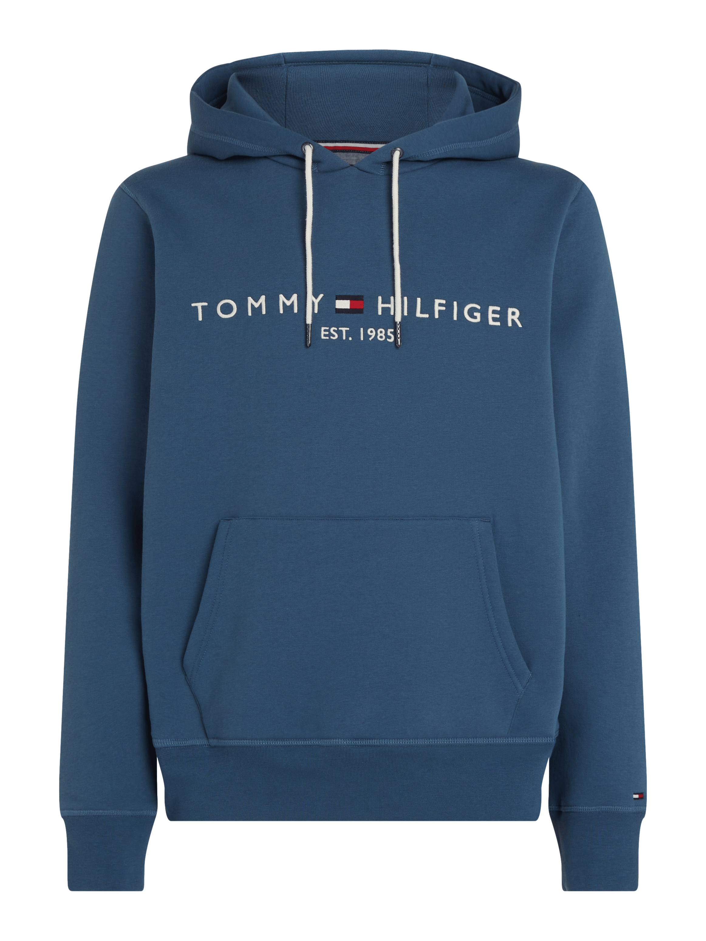 Sweat à capuche regular-fit en coton mélangé | Bleu