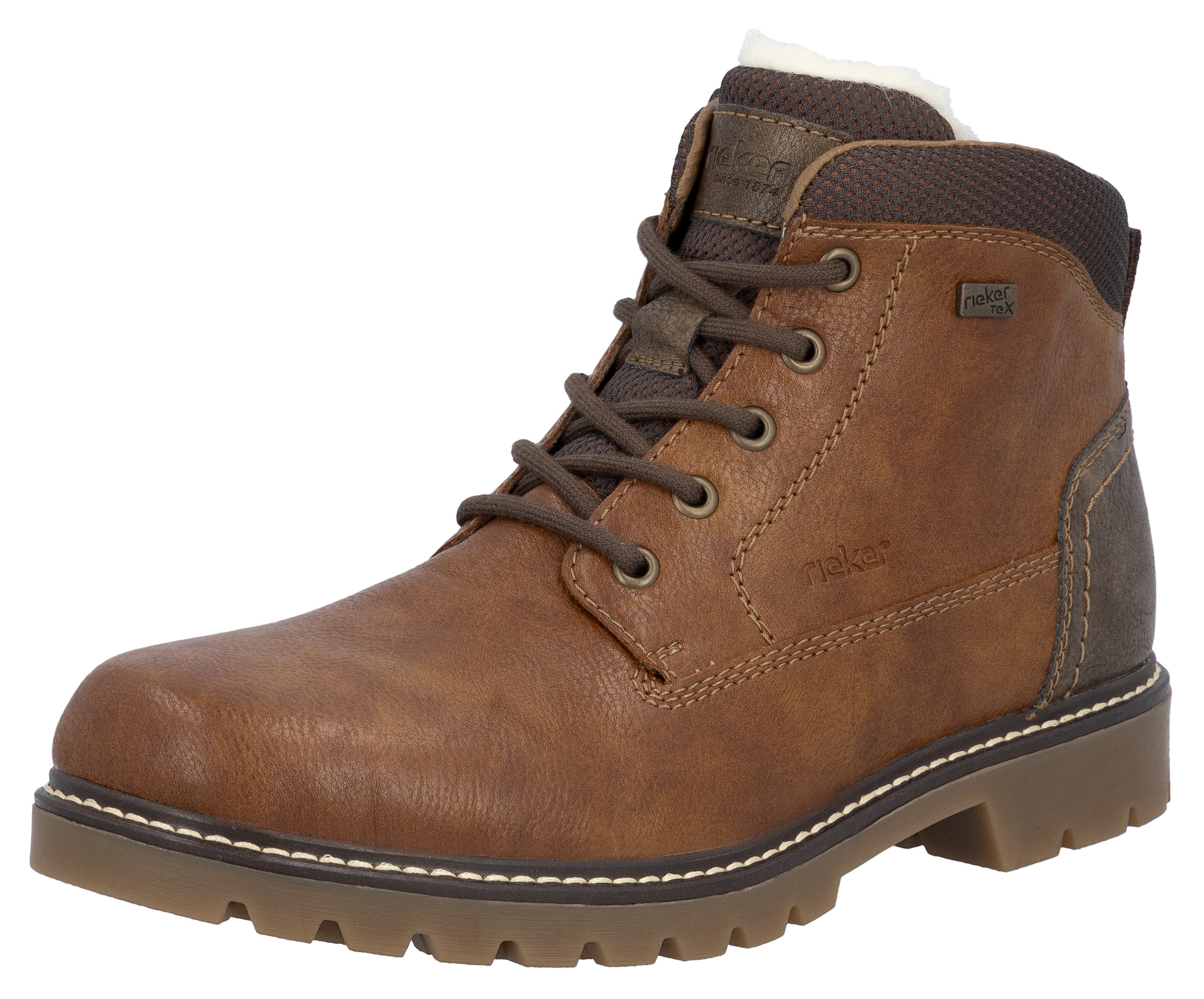 Rieker Winterstiefelette  , Workerboots, Schnürboots, Trekkingstiefel mit riekerTEX-Membran