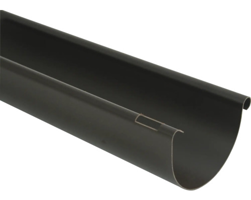 Marley kunststof halfronde goot, chocoladebruin RAL 8017, 100 mm nominale breedte (NW) x 1000 mm