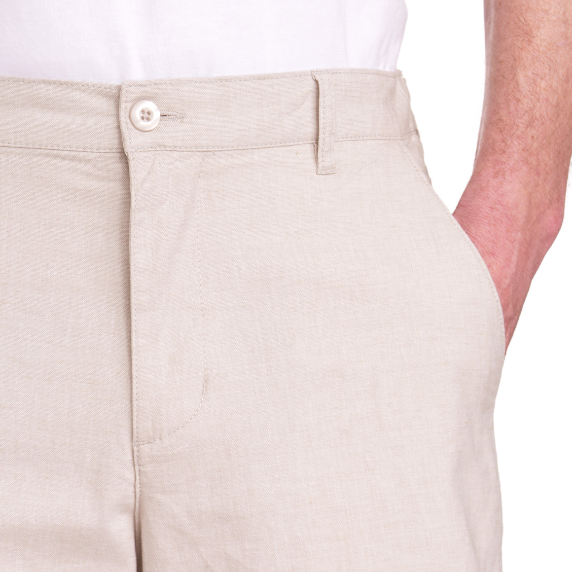 VanVaan Herren Shorts mit Leinen beige