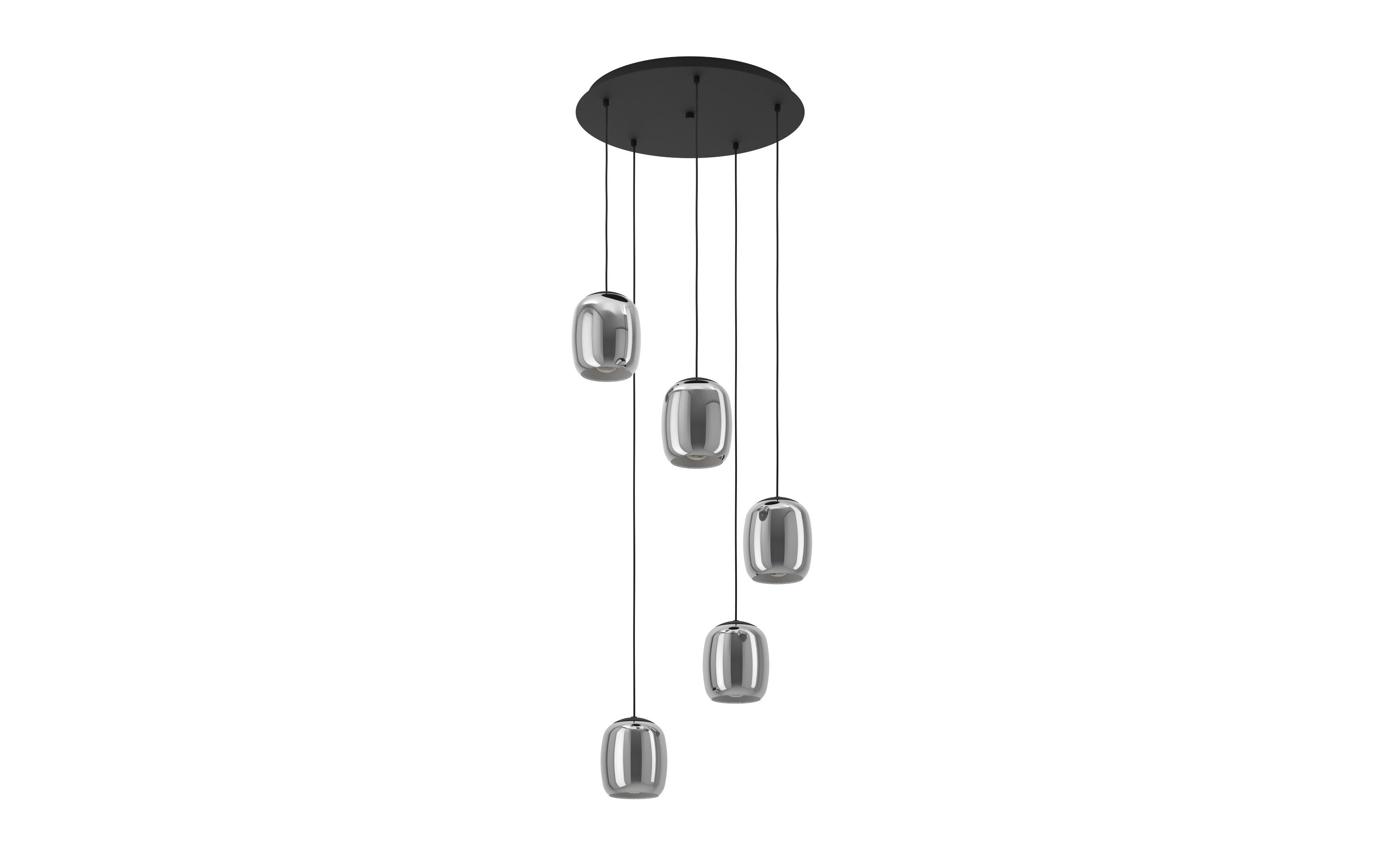 Pendelleuchte CIAMPINO schwarz exkl. E27 5x28W<br>Hängeleuchte