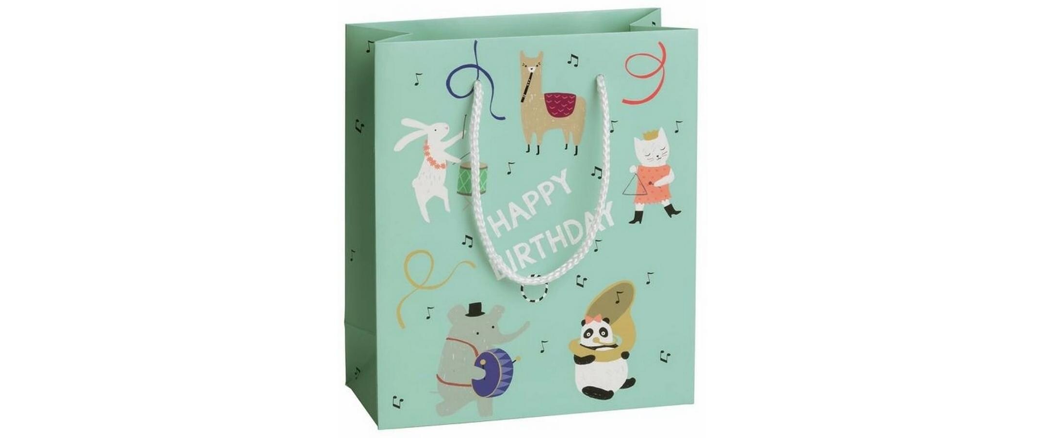 Geschenktasche Mila Mint, 18 x 8 x 21 cmTragetasche zum Einpacken von Geschenken