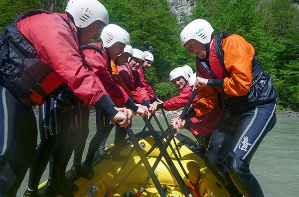 Rafting in Sautens als Abenteuergeschenk