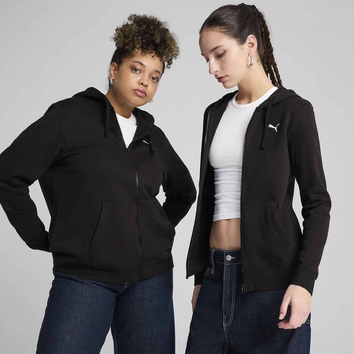 PUMA<br>Moletom com capuz e zíper ESSENTIAL
