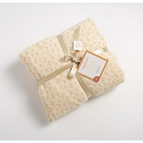 Couvre lit 120 et 140 cm Orsino - Beige - SAUTHON Baby déco