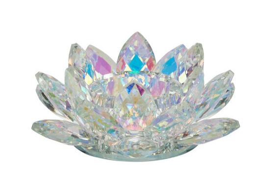 Margit Brandt  Lotus Crystal fyrfadsstage, lille - Rainbow