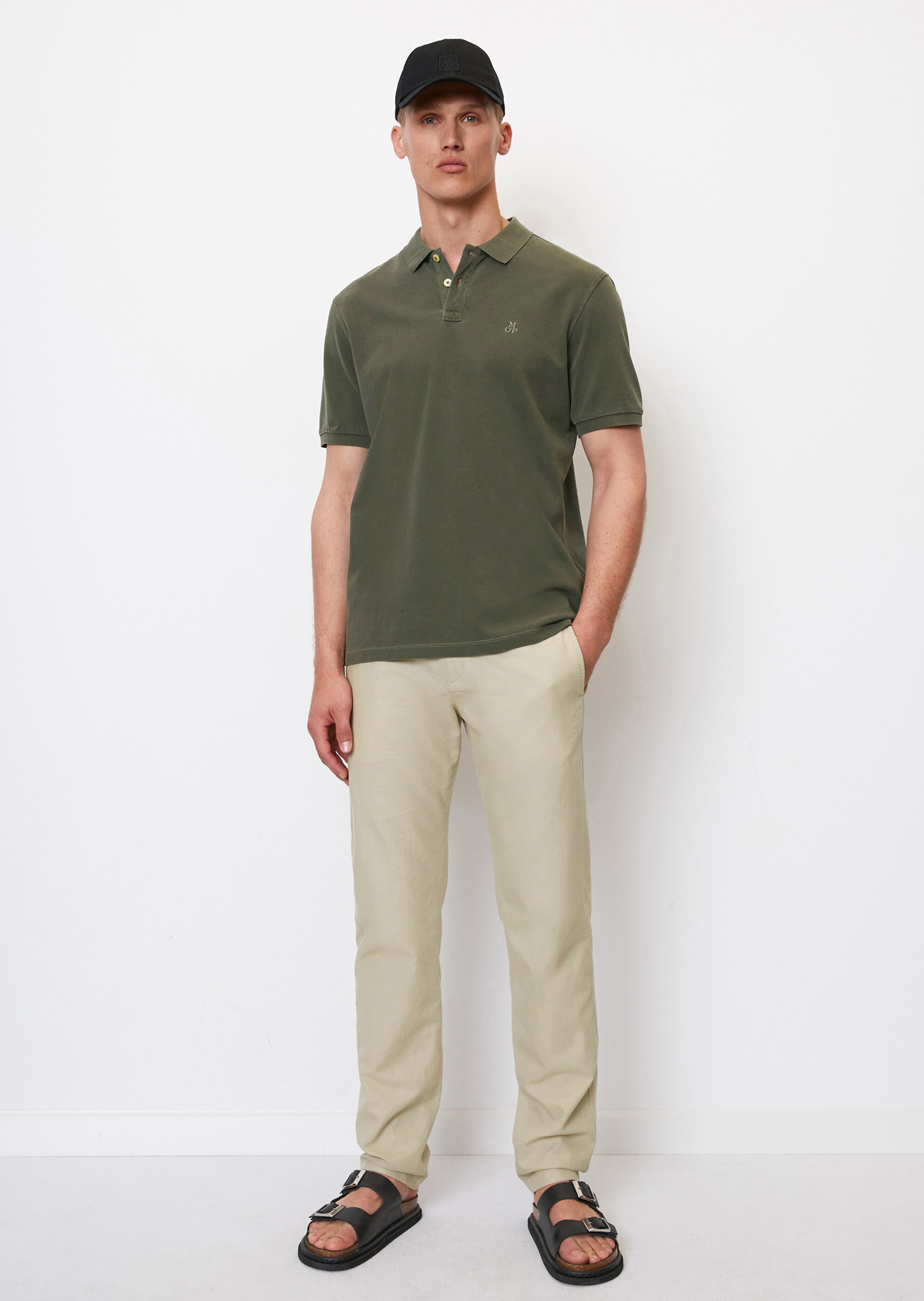 Kurzarm-Poloshirt Piqué regular aus Bio-Baumwolle