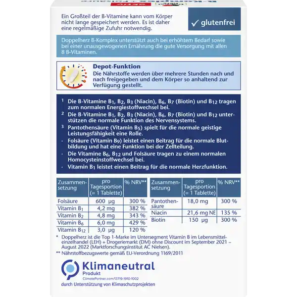 aktiv B-Komplex + Folsäure Mini-Tabletten