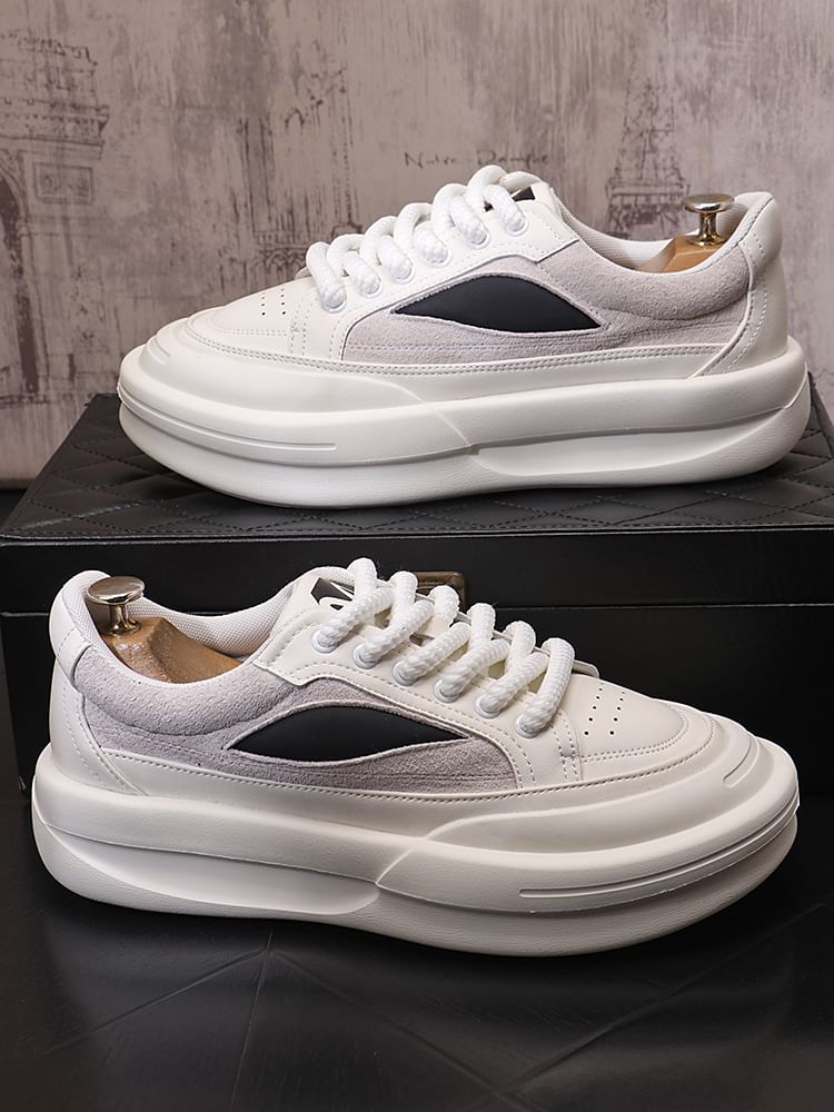 Mr Ozera - Platformsneakers met panelen