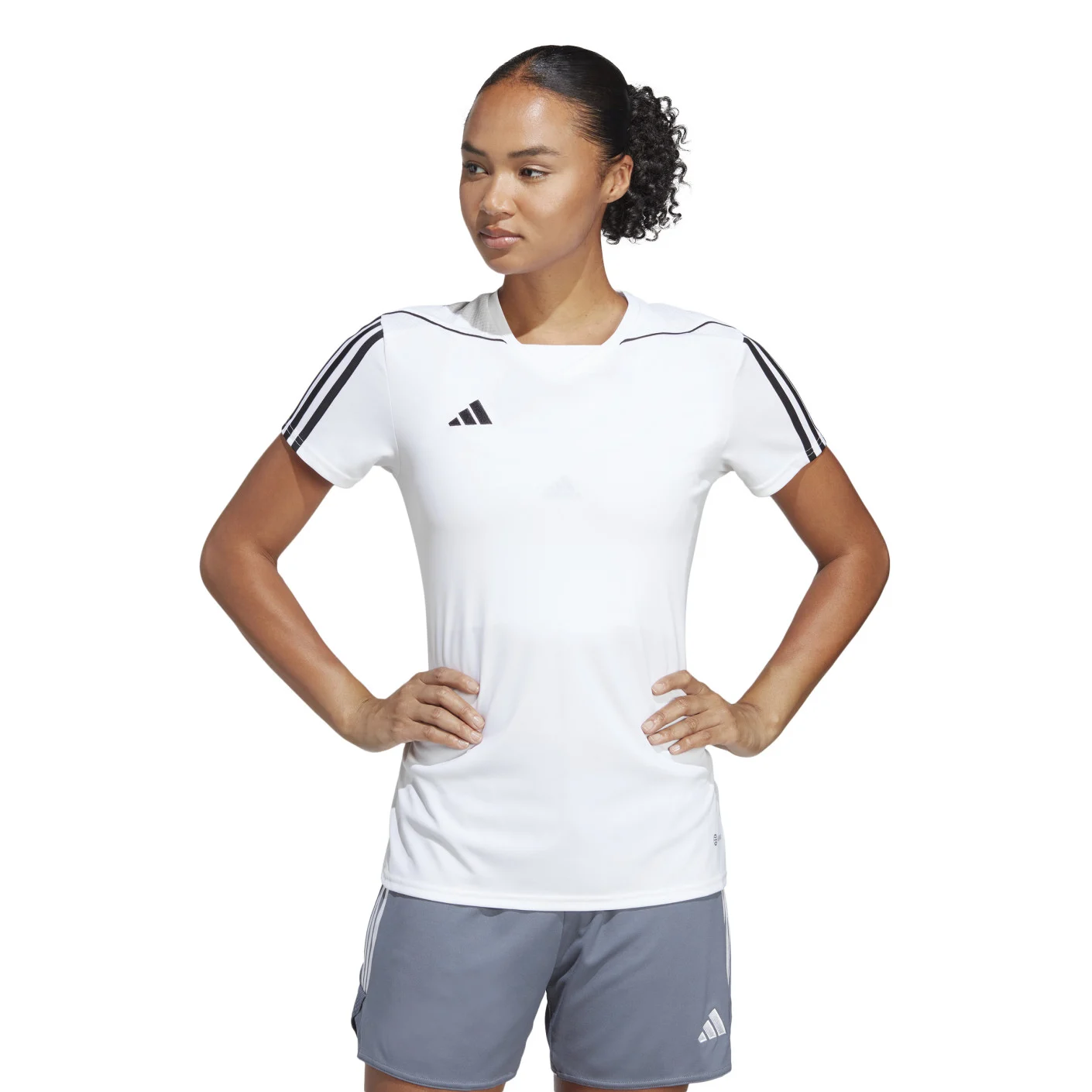 Adidas Tiro 23 League Voetbalshirt Dames Wit Zwart