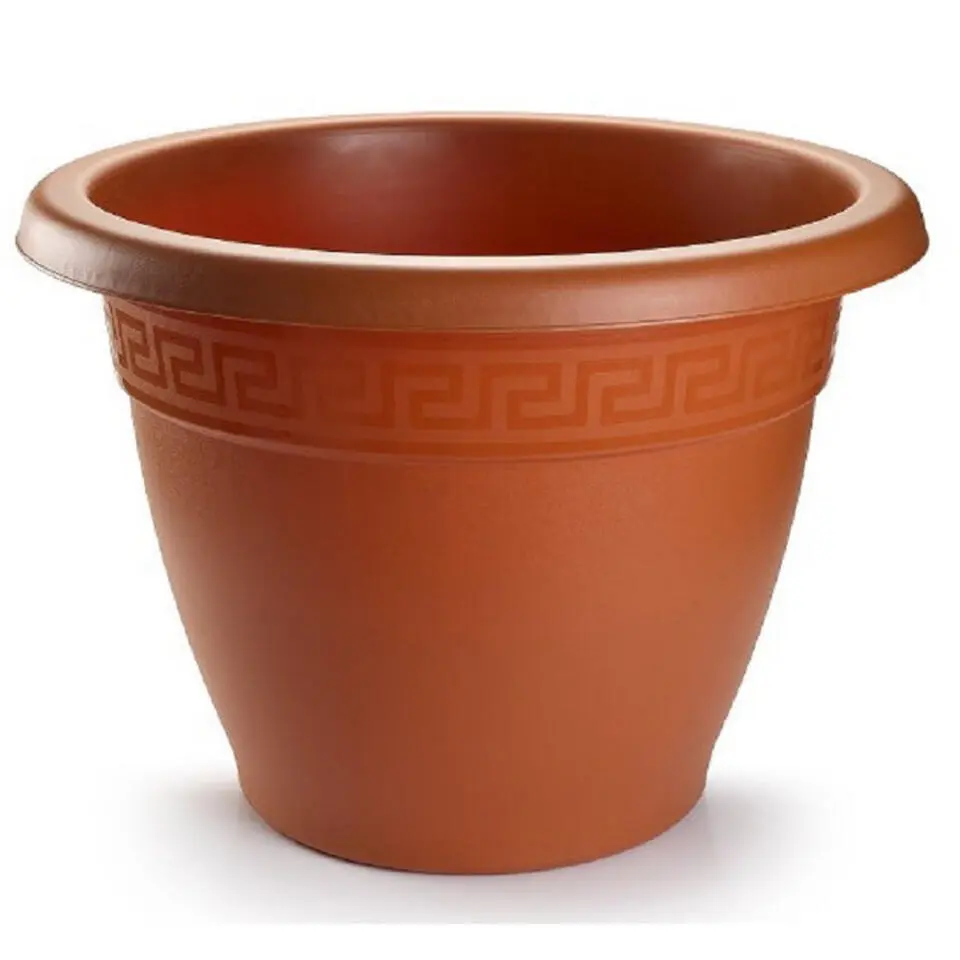 Plasticforte Plantenpot - terracotta bruin - 40x33 cm - kunststof