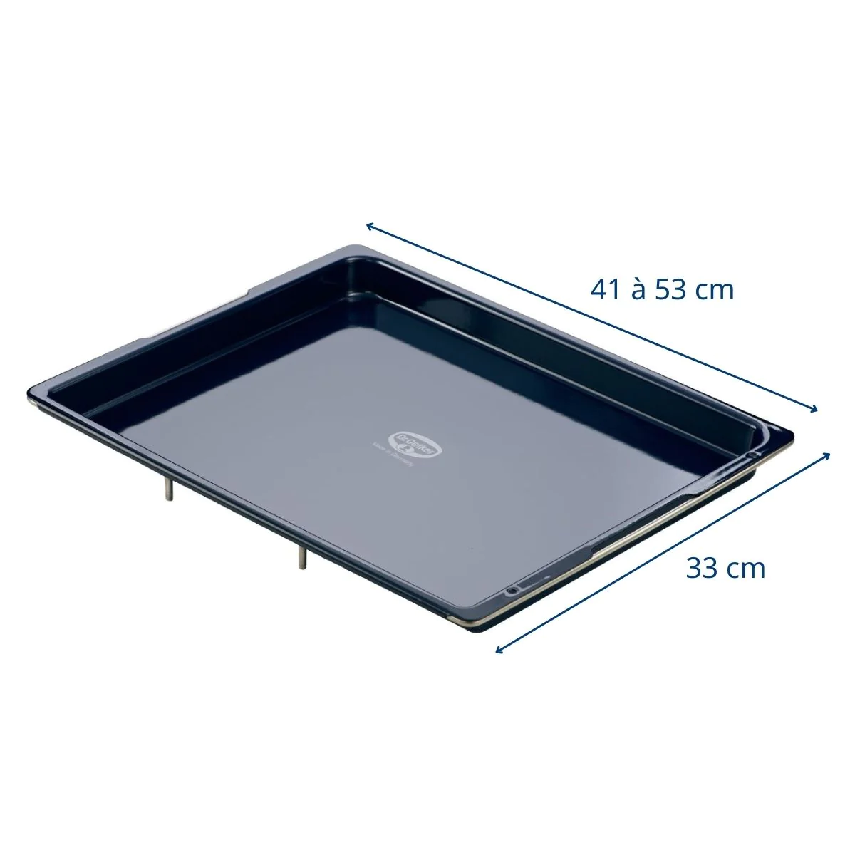 Plaque four extensible 41-53 x 33 cm Back Liebe Dr. Oetker