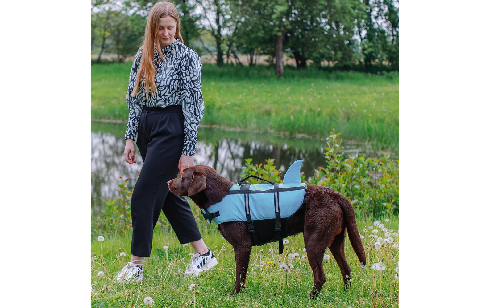 Schwimmweste Sharki XS, 25 cm, BlauHundeweste