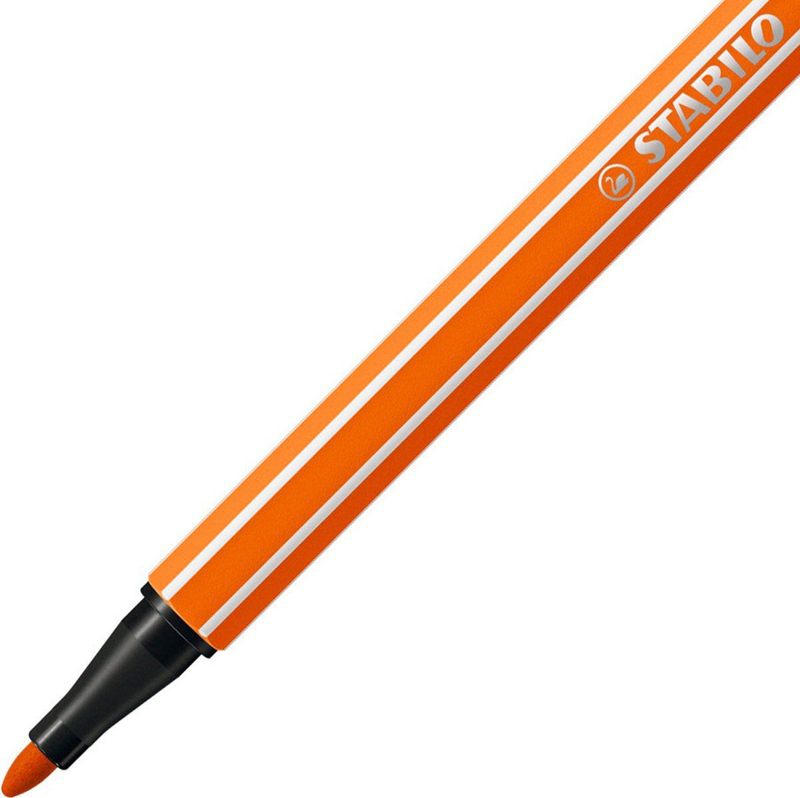 STABILO - Pen 68 - Viltstift - Geelrood - Doos 10 stuks