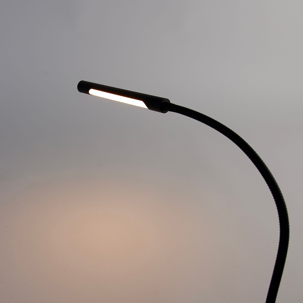 Klem bureaulamp zwart incl. LED met touch dimmer - Lionard