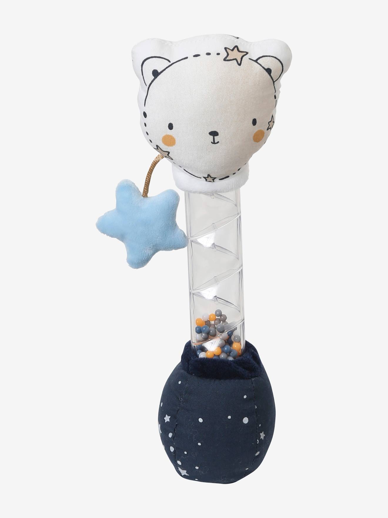 Pau de chuva liso azul escuro com motivos