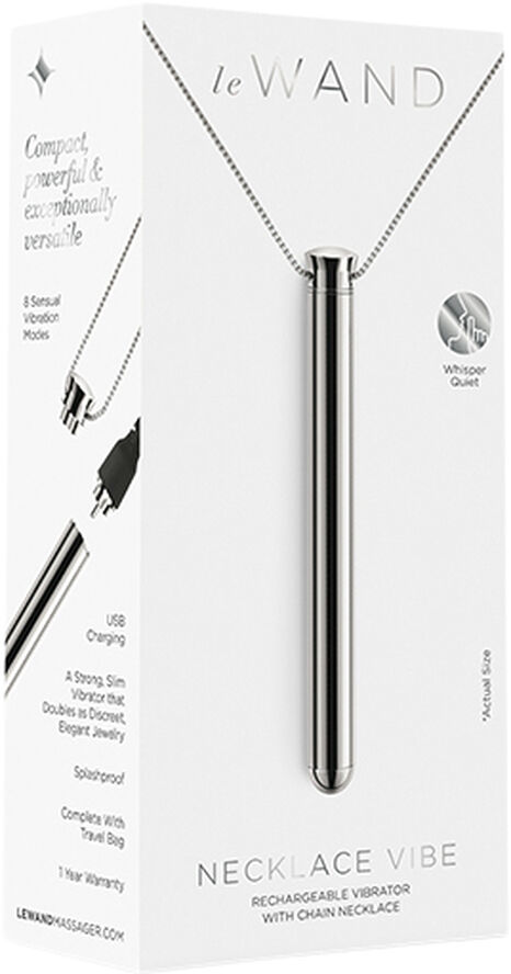 Le Wand LE WAND - VIBRATING NECKLACE SILVER Zilver