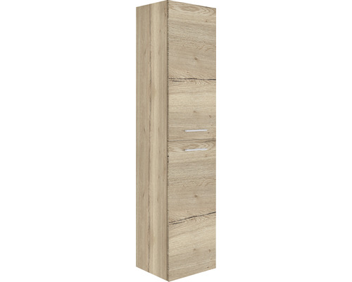 Marlin 3040 hoge kast, frontkleur natuurlijk eikenhoutdecor, BxHxD 40 x 178,8 x 34,8 cm, deurscharnier links, CPMM HTT4L