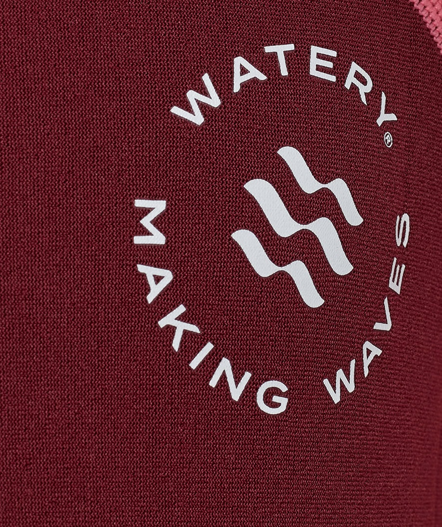 Watery UV våddragt til børn - Calypso Langærmet - Rød/pink