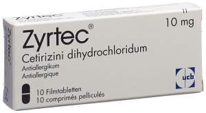 ZYRTEC Filmtabletten 10mg, 10 Stück