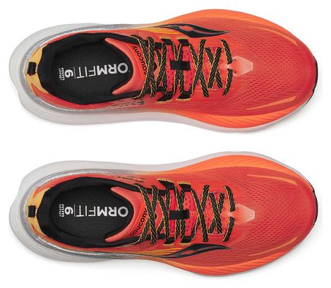 Chaussures Running Saucony Hurricane 24 Orange/Noir Homme