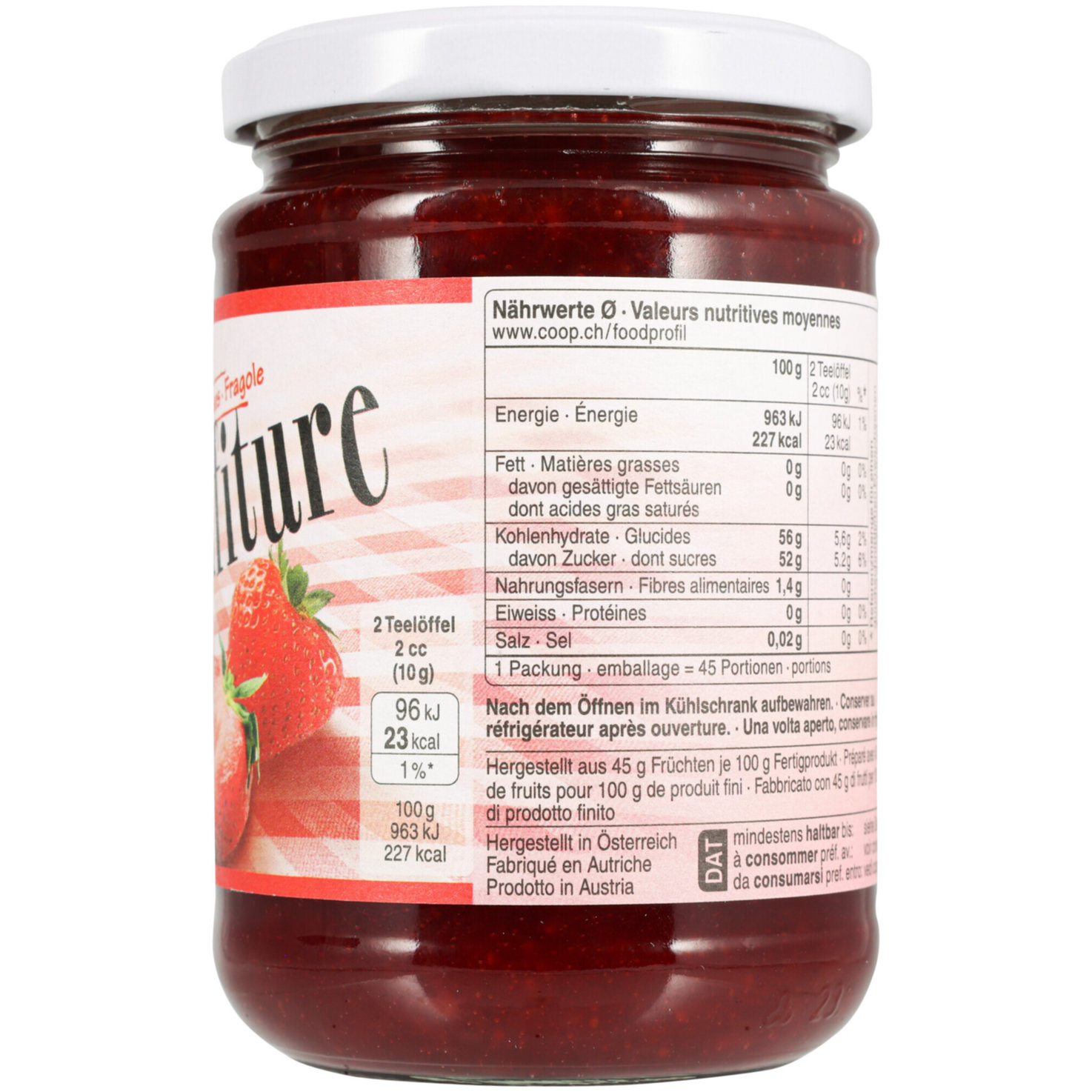 Prix Garantie Erdbeer Konfitüre