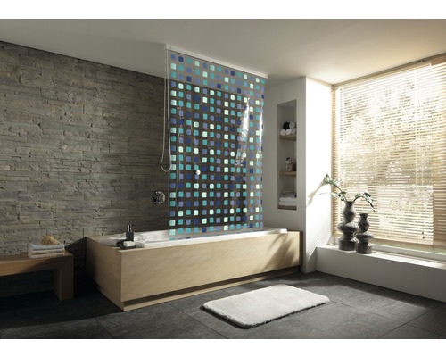 Douchegordijn voor cassette Kleine Wolke 128 x 240 blauw zonder cassette