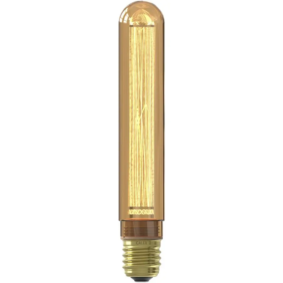 Calex LED buislamp - T30x185 - goudkleur - E27 - 2.3W - 65LM - dimbaar