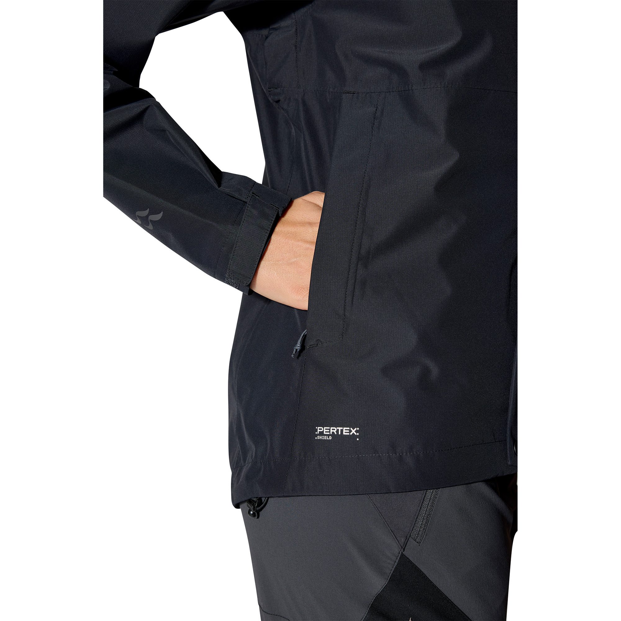 RAB Downpour Regenjacke Damen schwarz