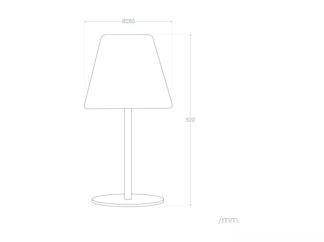 Lampe à Poser LED Extérieure Solaire Aluminium Larso 3000K Blanc chaud