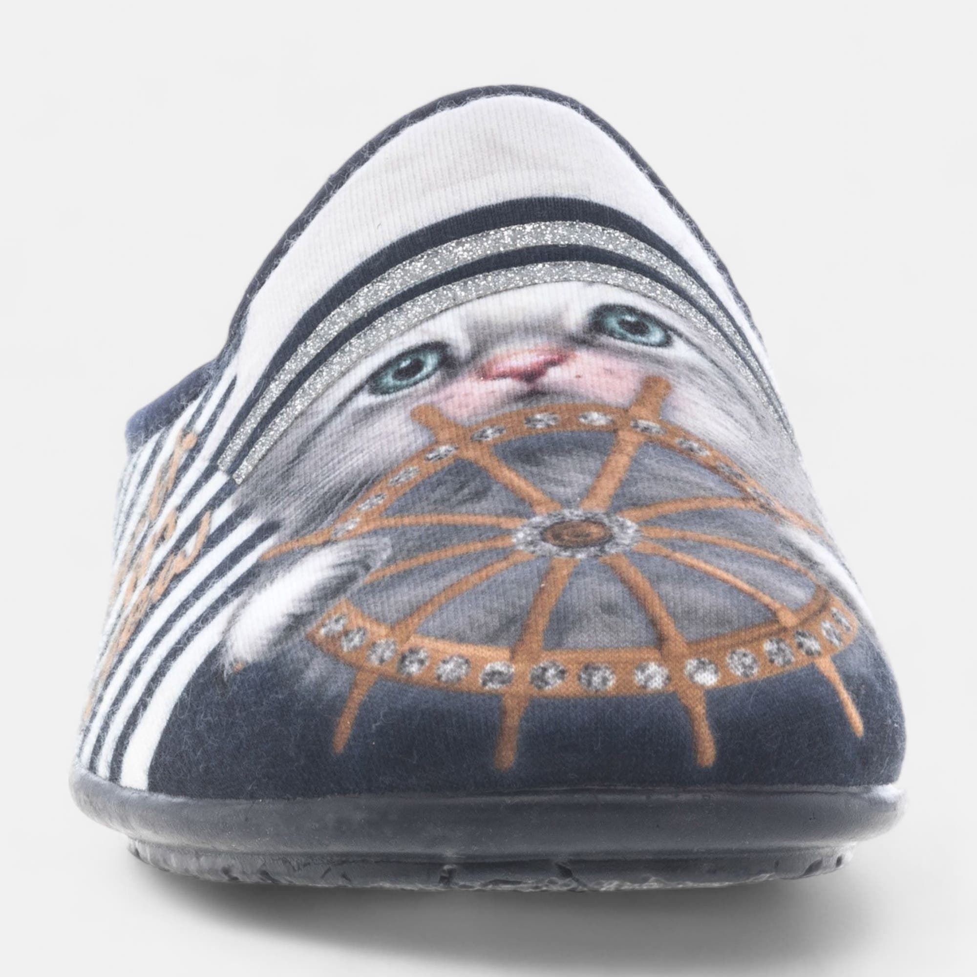 Pantoufles mules Femme bleu marine