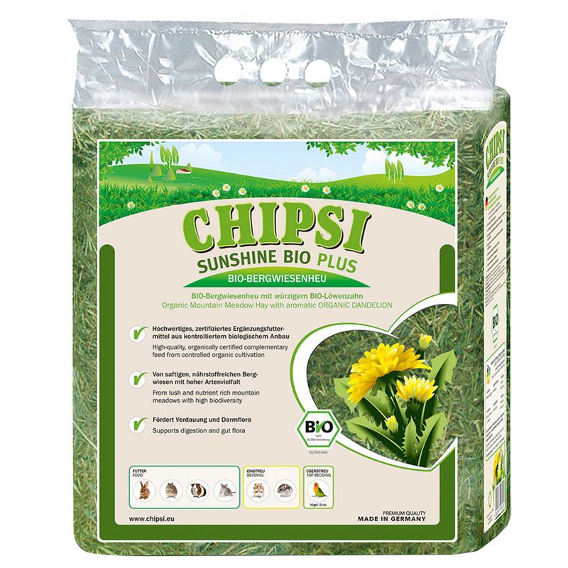 Foin de prairie Chipsi Sunshine Bio Plus  ✓ pas cher